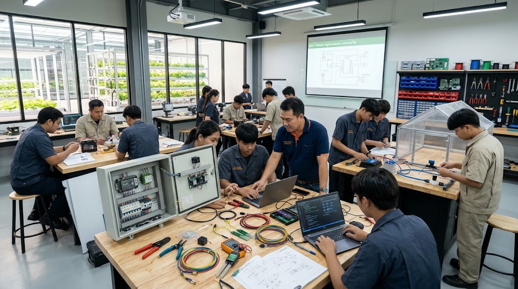 หลักสูตรสร้างอาชีพ: ติดตั้งและบำรุงรักษาระบบ Smart Farm