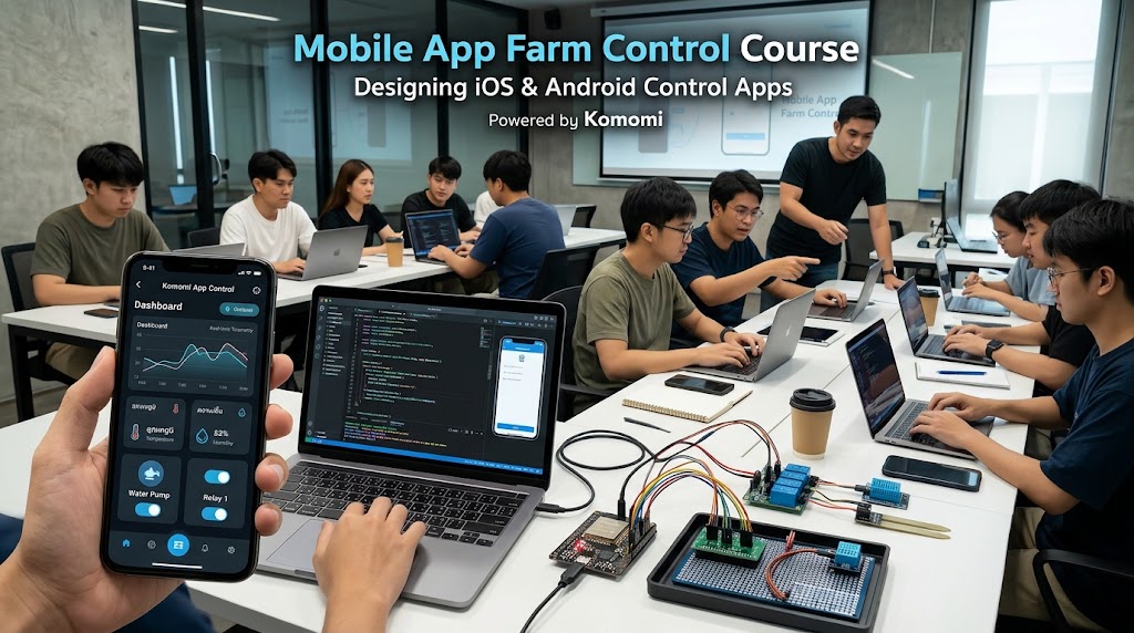 หลักสูตรอบรมเชิงปฏิบัติการขั้นสูง: Mobile App for IoT Control